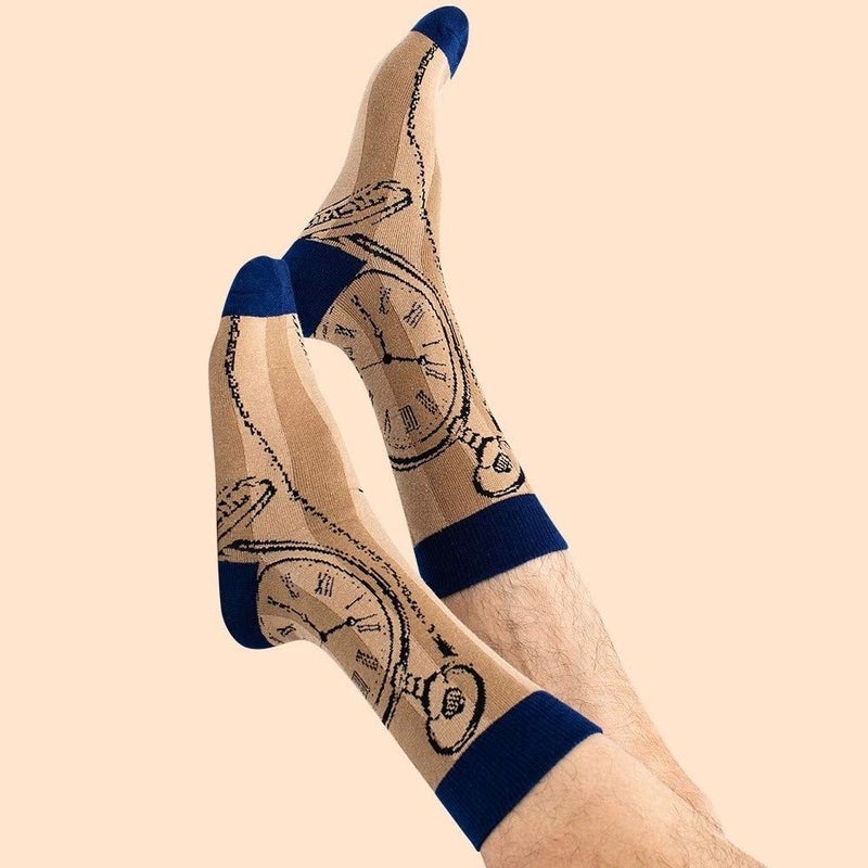 BISOUSOX Mens Dress Socks Funny Fun Colorful Crazy Funky Crew Socks for Men Novelty Happy Cotton Size 9-12 - Image 5